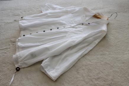 【品質保証，爆買い】 6-520 お洒落な上質麻混シャツチュニックカットソー 定価13800＋税(Mサイズ)｜売買されたオークション情報、yahooの商品情報をアーカイブ公開 - オークファン Mサイズ