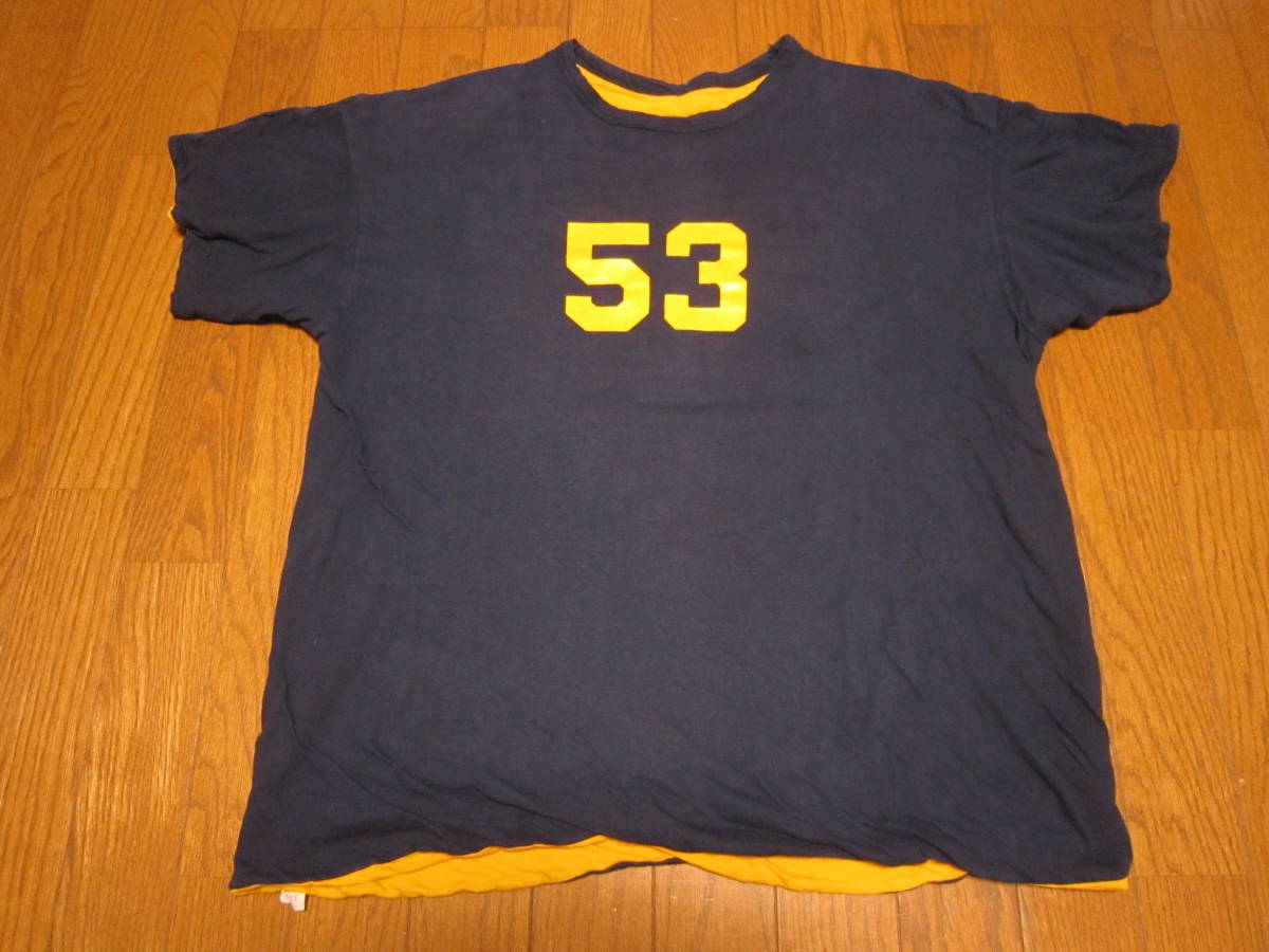 187-13/ヴィンテージ/70’S/USA製/Champion/チャンピオン/バータグ/ナンバリング/リバーシブル/ダブルフェイス/Tシャツ/XL