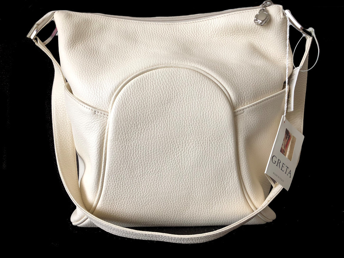 イタリア製 新品タグ付き GRETA グレタ 本革レザー ショルダーバッグ 