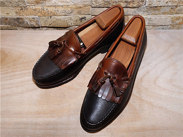 【大人気，限定SALE】 1度使用品/アレンエドモンズ/Allen Edmonds Nashua タッセルモカシン/黒&times;茶/26 5cm/8 5D/8D7D726(26.5cm)｜売買されたオークション情報、yahooの商品情報をアーカイブ公開 - オークファン 26.5cm