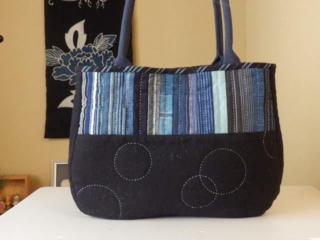 【激安大特価，100%新品】 ハンドメイド 手作り 古布 藍染 縞木綿 刺し子 着物リメイク ショルダー バック パッチワーク(完成品)｜売買されたオークション情報、yahooの商品情報をアーカイブ公開 - オークファン その他