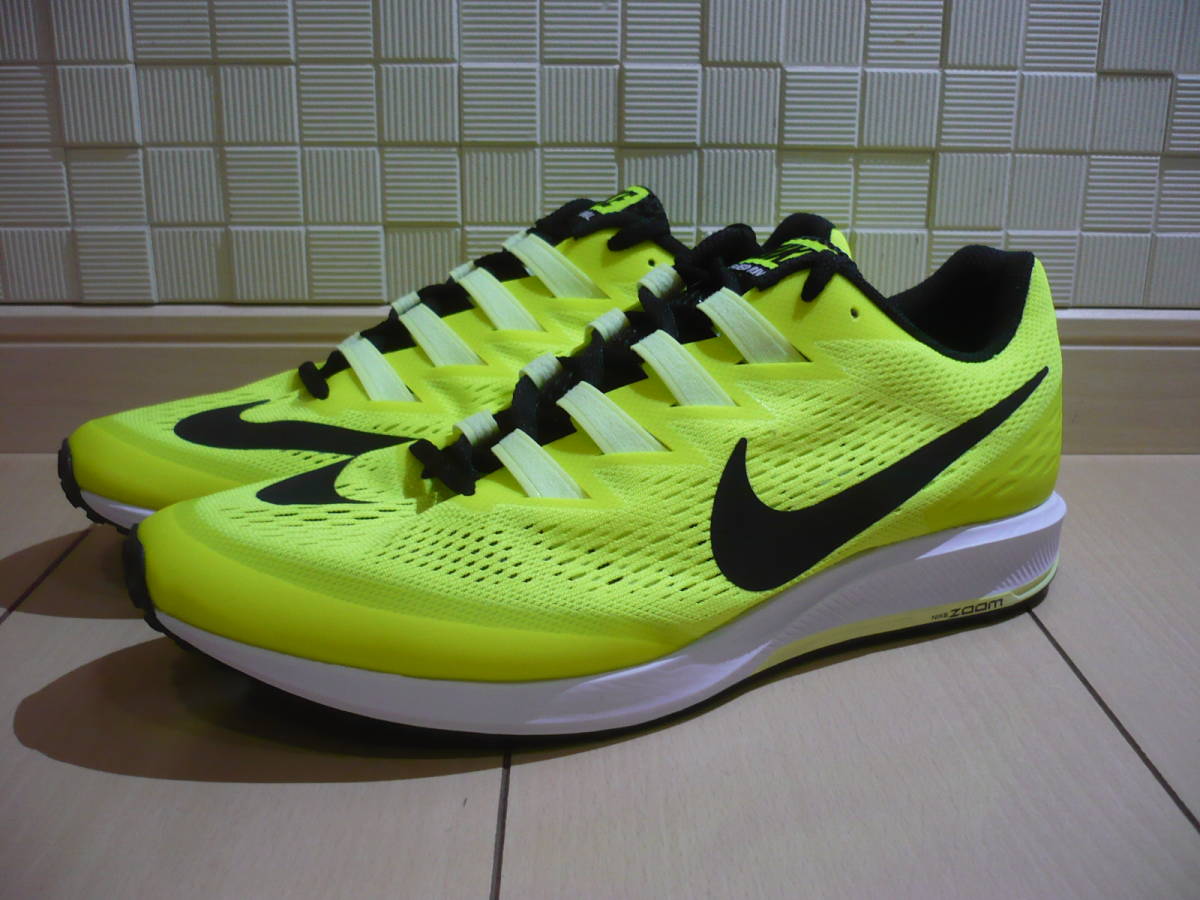 本物保証，人気 タグ付き ナイキ NIKE ランニングシューズ スニーカー / エア ズーム スピード ライバル 6 ワイド / 黄 イエロー&times;黒 ブラック 26.5㎝(26.5cm)｜売買されたオークション情報、yahooの商品情報を 26.5cm