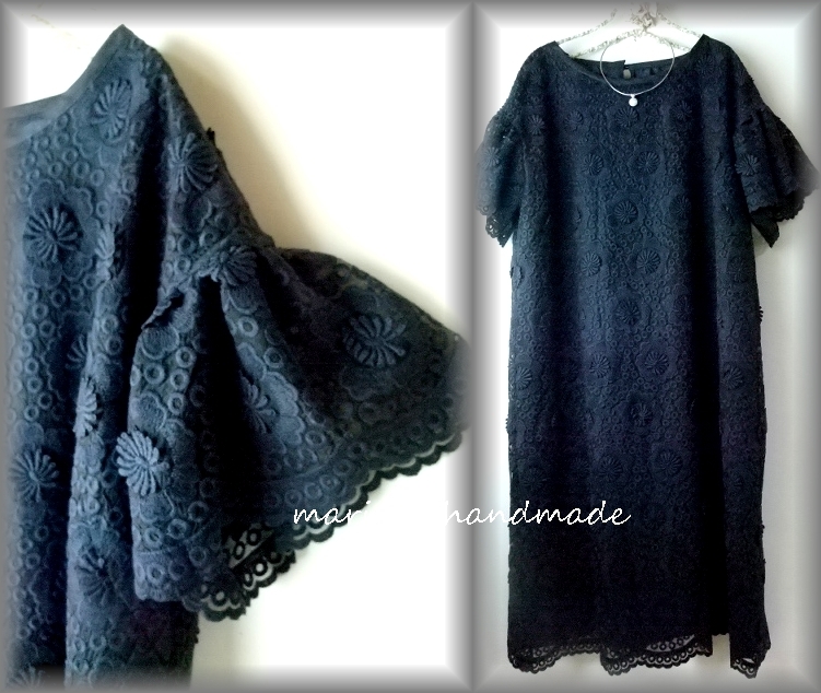 最新作，人気 Marimo_handmadeコットンスカラップレースＯＰ裏仕立てフォーマル(ワンピース)｜売買されたオークション情報、yahooの商品情報をアーカイブ公開 - オークファン ワンピース