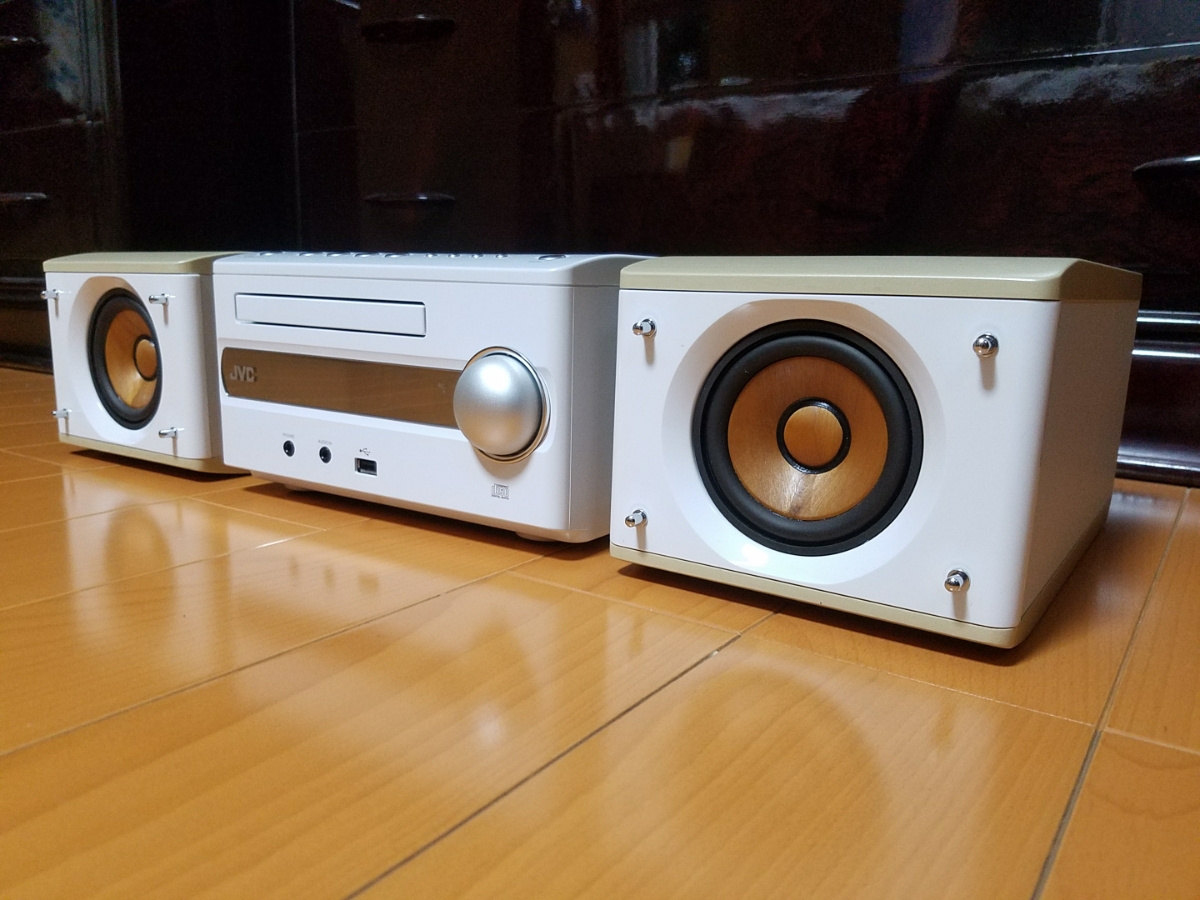 JVC EX-S3-B ウッドコーンスピーカー ビクター JVC - コンパクト