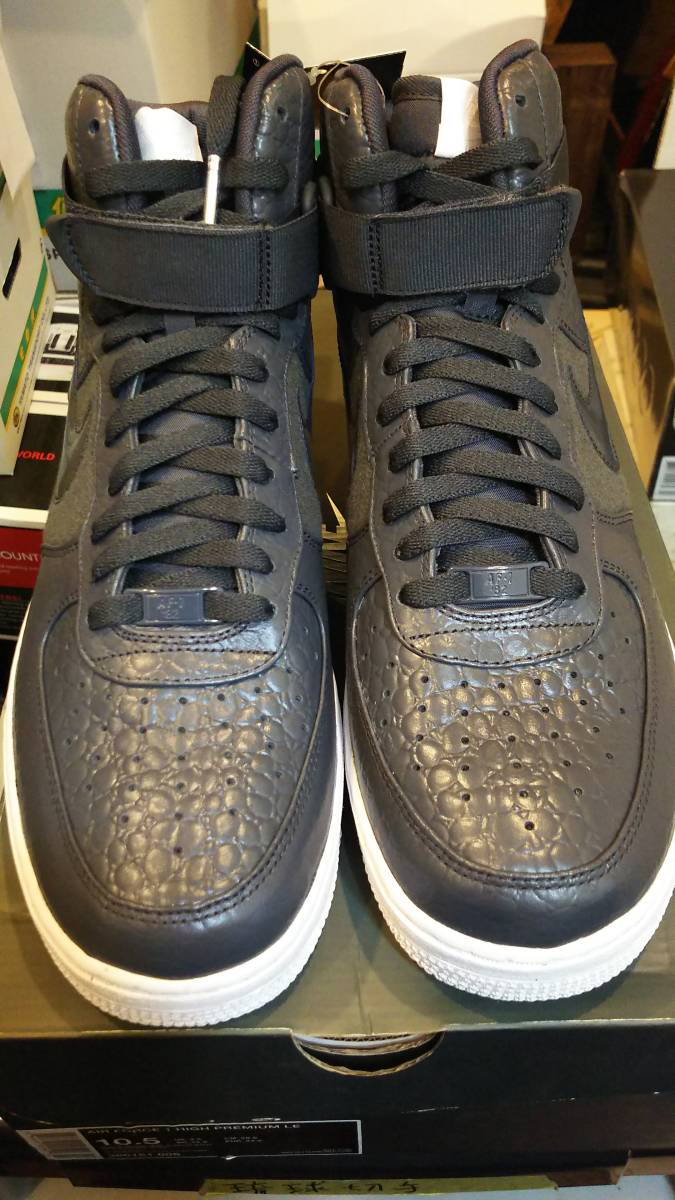 28.5cm AIR FORCE 1 HIGH PREMIUM LE 黒系 箱つき タグつき 未使用現状品