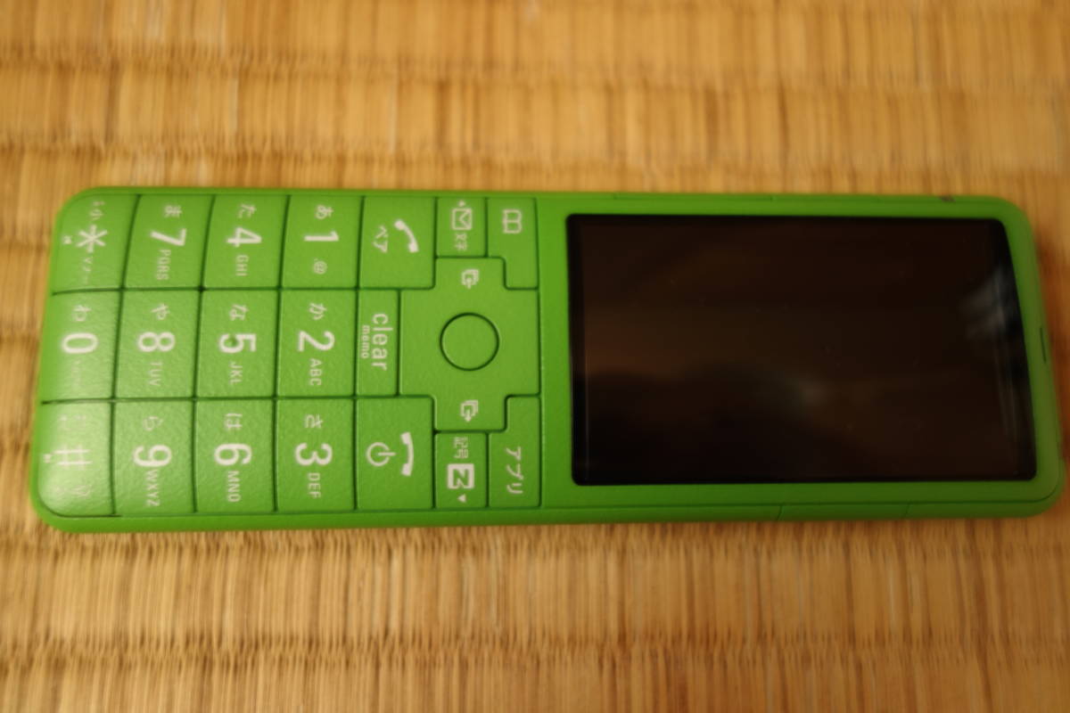 ☆au INFOBAR2 W55SA ミドリ☆ ガラケー インフォバー 初期化済 au