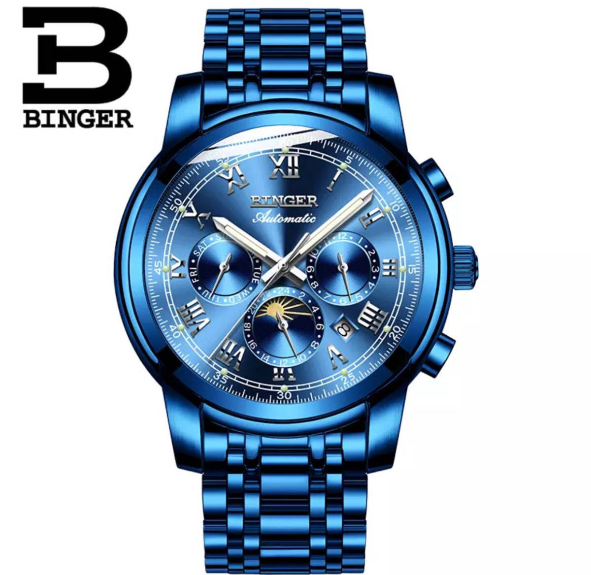 新品！】赤字覚悟の・・・BINGER 高級 トップブランド メンズ腕時計 多 