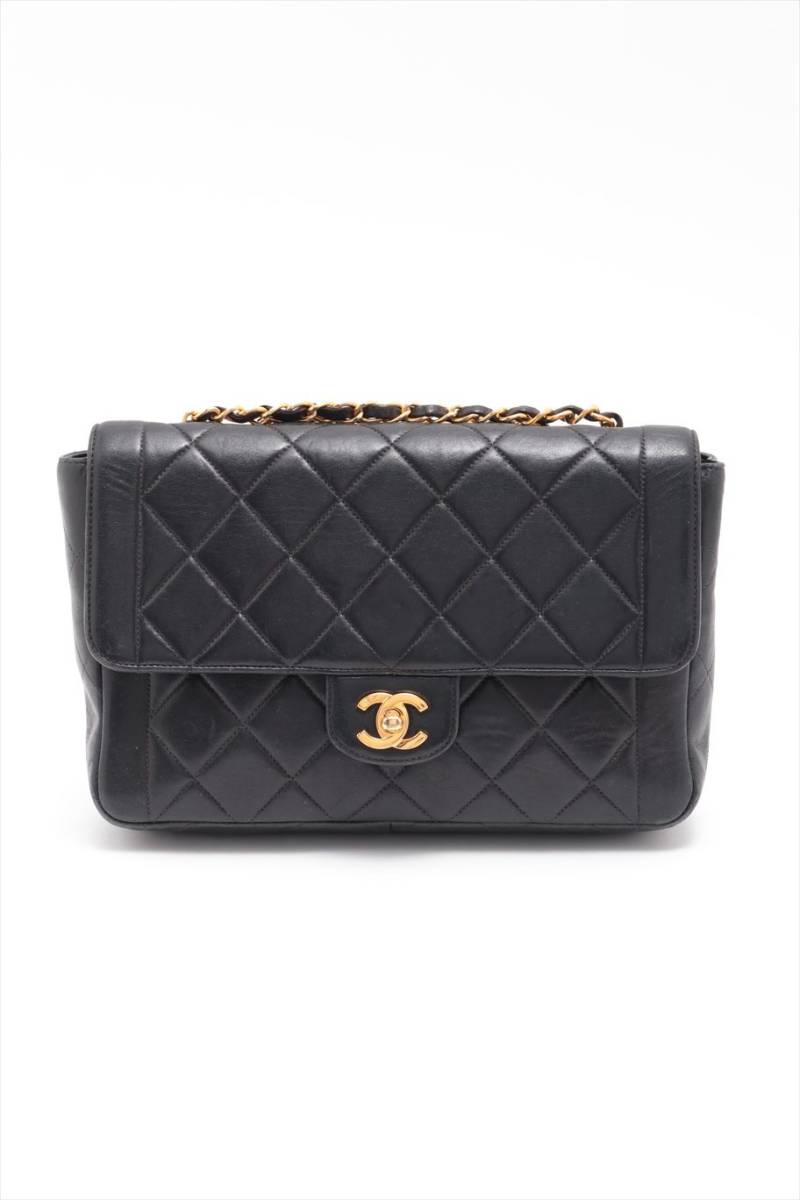 【お買い得，本物保証】 1円 シャネル CHANEL マトラッセ ラムスキン シングルフラップ チェーン ショルダーバッグ 黒 G金具(ショルダーバッグ)｜売買されたオークション情報、yahooの商品情報をアーカイブ公開 - オー かばん、バッグ