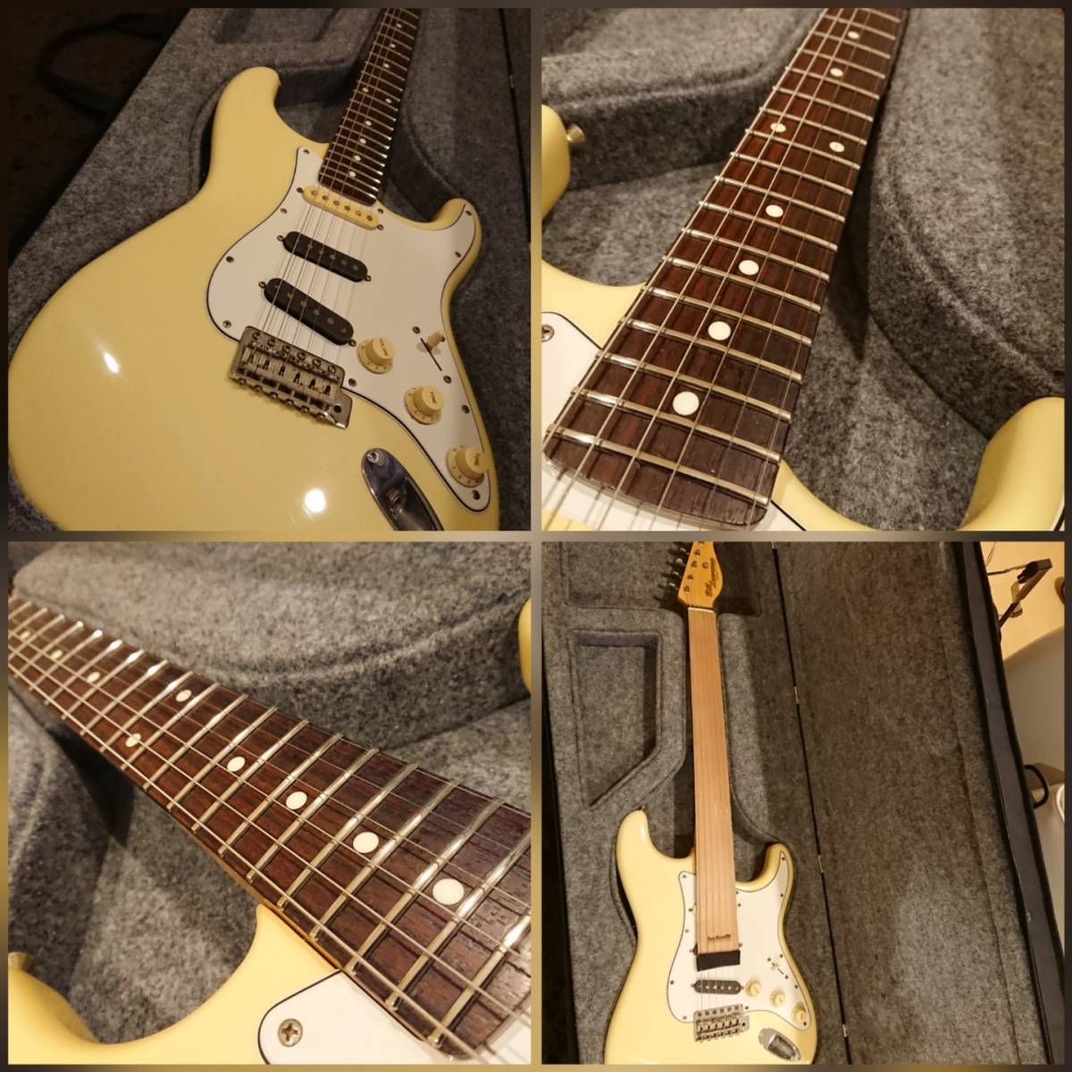 FERNANDES ストラトタイプ（SSH） アーム・ストラップ付、新品弦張替済 Fernandes ストラトタイプ ロック式トレモロ SSH - メルカリ