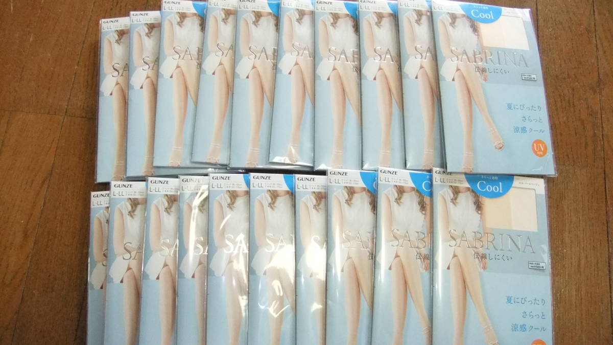 驚きの破格値，限定セール グンゼサブリナさらっと透明CooIパールベージュｇ298Ｌ-ＬＬサイズ20足ストッキング(Lサイズ)｜売買されたオークション情報、yahooの商品情報をアーカイブ公開 - オークファン Lサイズ
