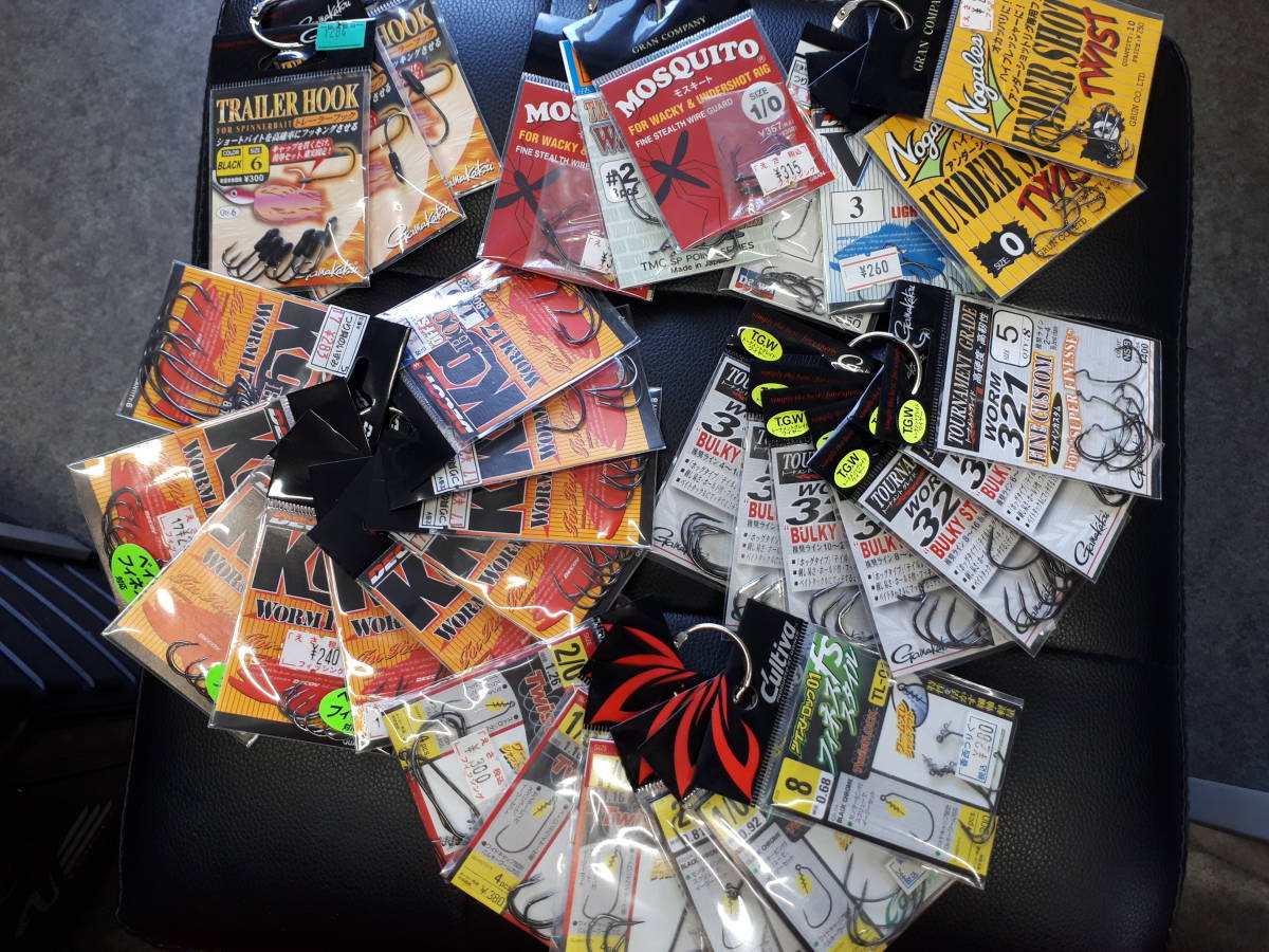 【SALE，低価】 JBNBCトーナメント引退 バス用フック 釣り針 大量33袋いろいろセット デコイ ノガレス カルティバ ガマカツ(バス用)｜売買されたオークション情報、yahooの商品情報をアーカイブ公開 - オーク バス用