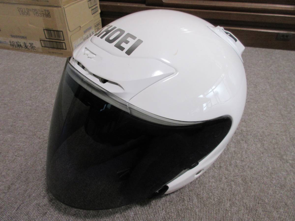 SHOEI J-FORCE II シルバー Lサイズ 59cm 【ジャンク扱い】 SHOEI J-FORCE シルバー 「shoei Yahoo!オークション II Lサイズ 59cm