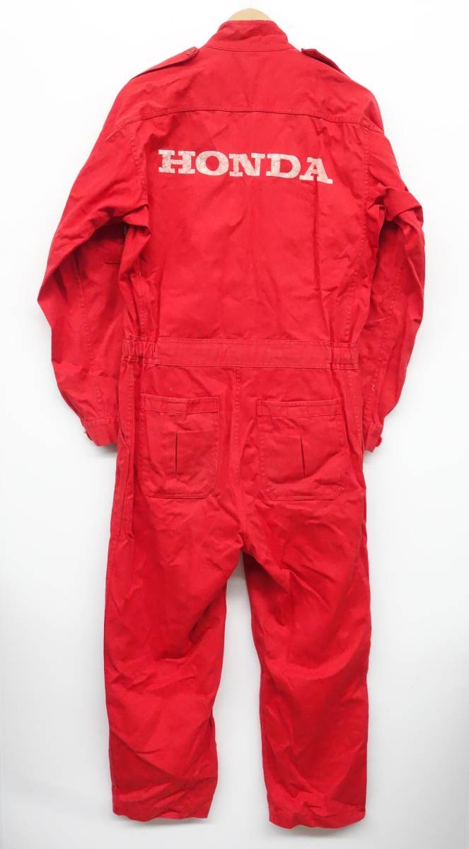 RETRO MOTORSPORT レトロ ＊HONDA ホンダ ＊オールインワン　つなぎ ＊お色　赤系 ＊DREAM CUT RISE.CO.LTD ＊MADE IN JAPAN