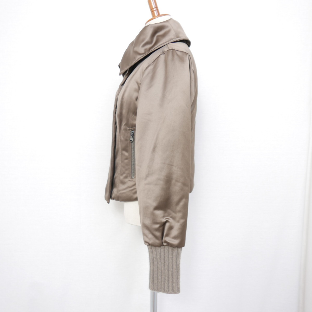 MaxMara マックスマーラ ショート丈 中綿 ブルゾン ジャケット KHAKI 