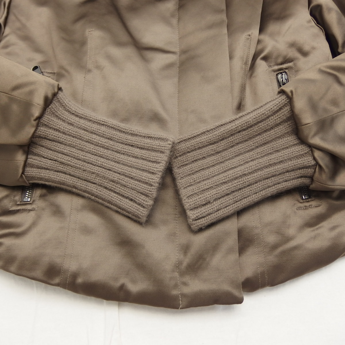 MaxMara マックスマーラ ショート丈 中綿 ブルゾン ジャケット KHAKI 