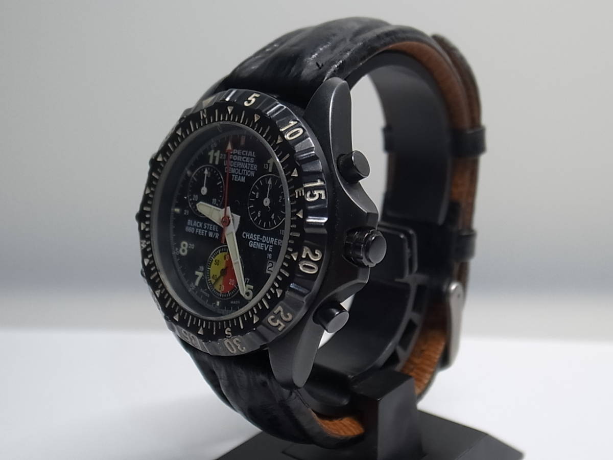 お*ち様 CHASE-DURER チェイスデューラー　クロノグラフ　実物の零戦パ CHASE-DURER チェイス デューラー SPECIAL FORCES UNDERWATER