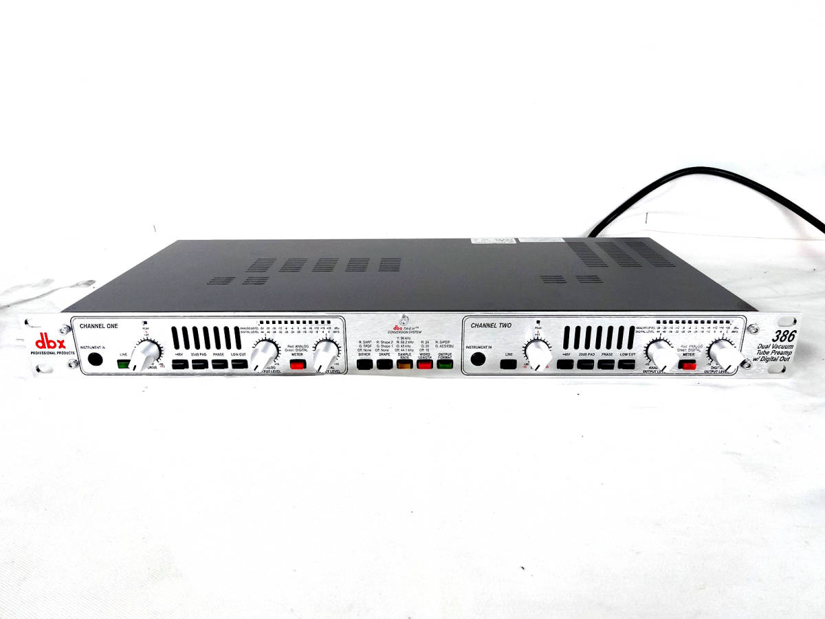 完全動作品】DBX 386 Dual Vacuum Tube Preamp w/Digital Out【1週間