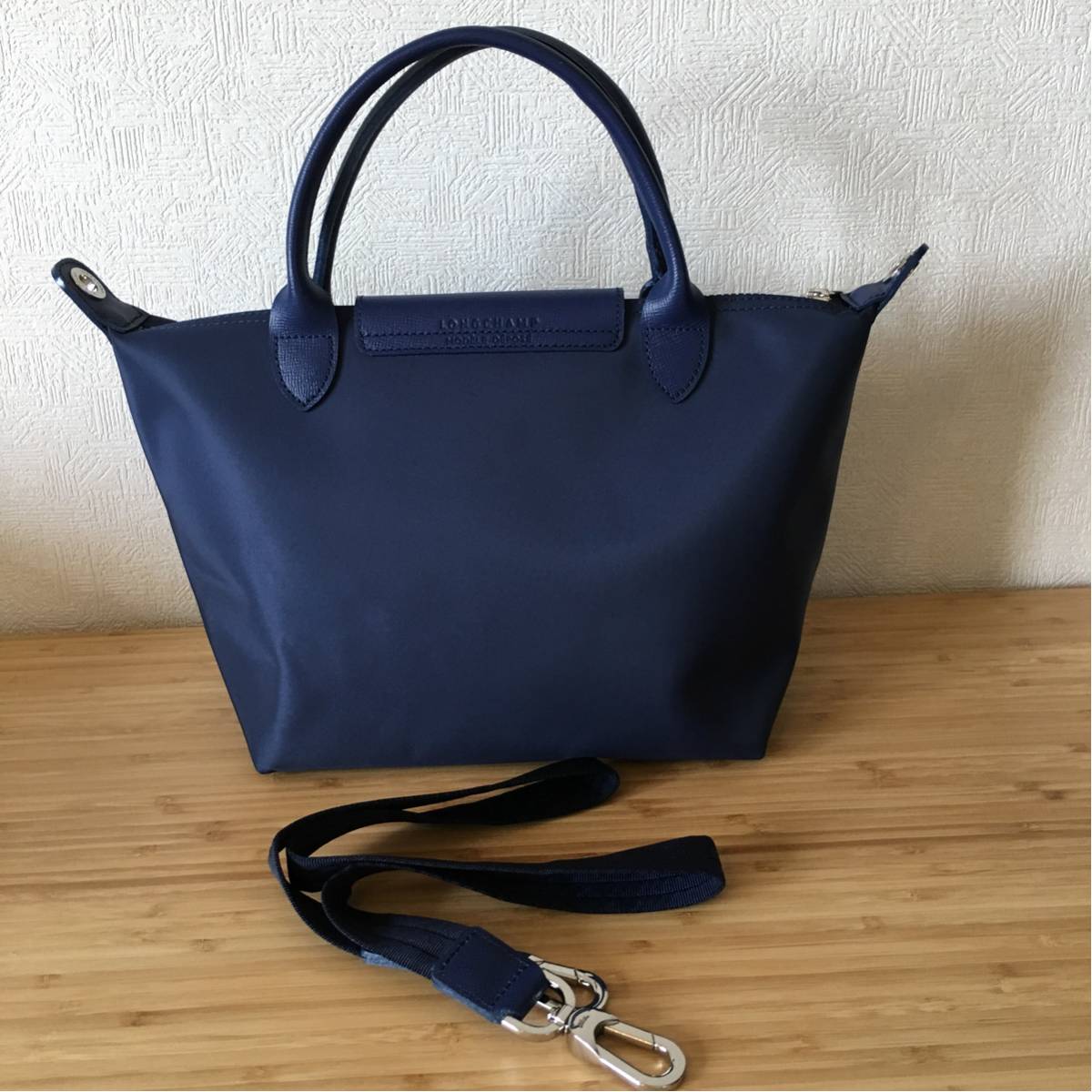 新品 France製★ロンシャン ル プリアージュ ネオ ハンドバッグS ネイビー