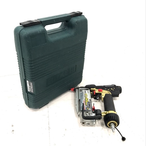 HITACHI Koki 日立 NP 55HM 高圧ピン釘打機 本体 ピン釘 付き 動作確認