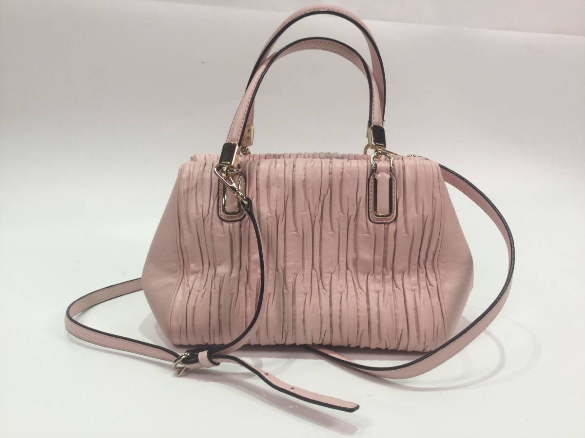 税込】 COACH【コーチ】 マディソン ツイスト レザー サッチェル 2WAY 