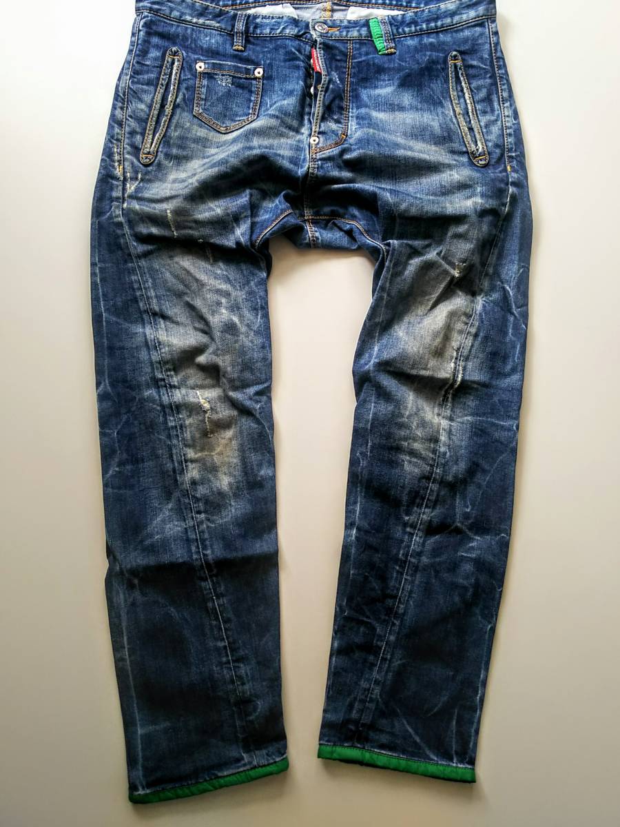 希少 DSQUARED2 ディースクエアード RIDER JEAN ライダージーンズ 44 