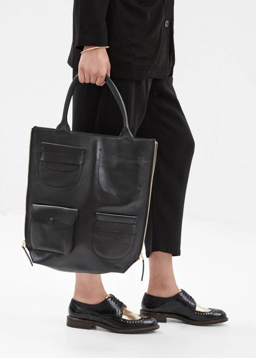 ☆MARNI☆マルニ ラムレザー マルチポケット トートバッグ  