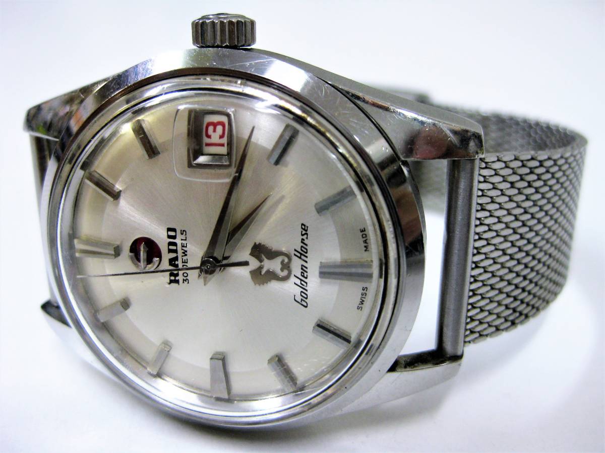 RADO/ラドー GoldenHorse ゴールデンホース 30石 3針デイト 自動巻 稼働品 【KJB13】