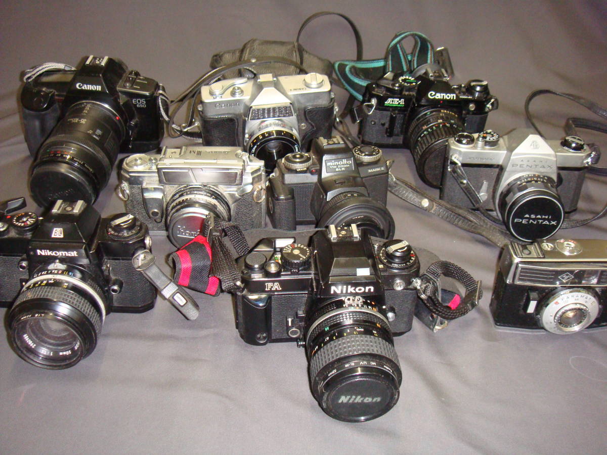 Nikon KONIKA MINOLTA PenTaxフィルムカメラ9点まとめ Nikonのフィルムカメラ9種撮り比べ フォトグラファーが撮影し