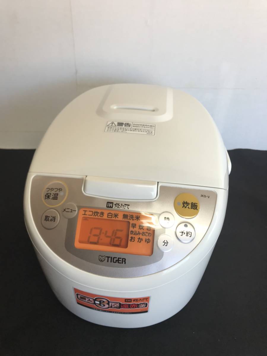 消費税なし・新品級美中古】JKD-V100-W/タイガー/Tiger/炊飯器/IH/5.5