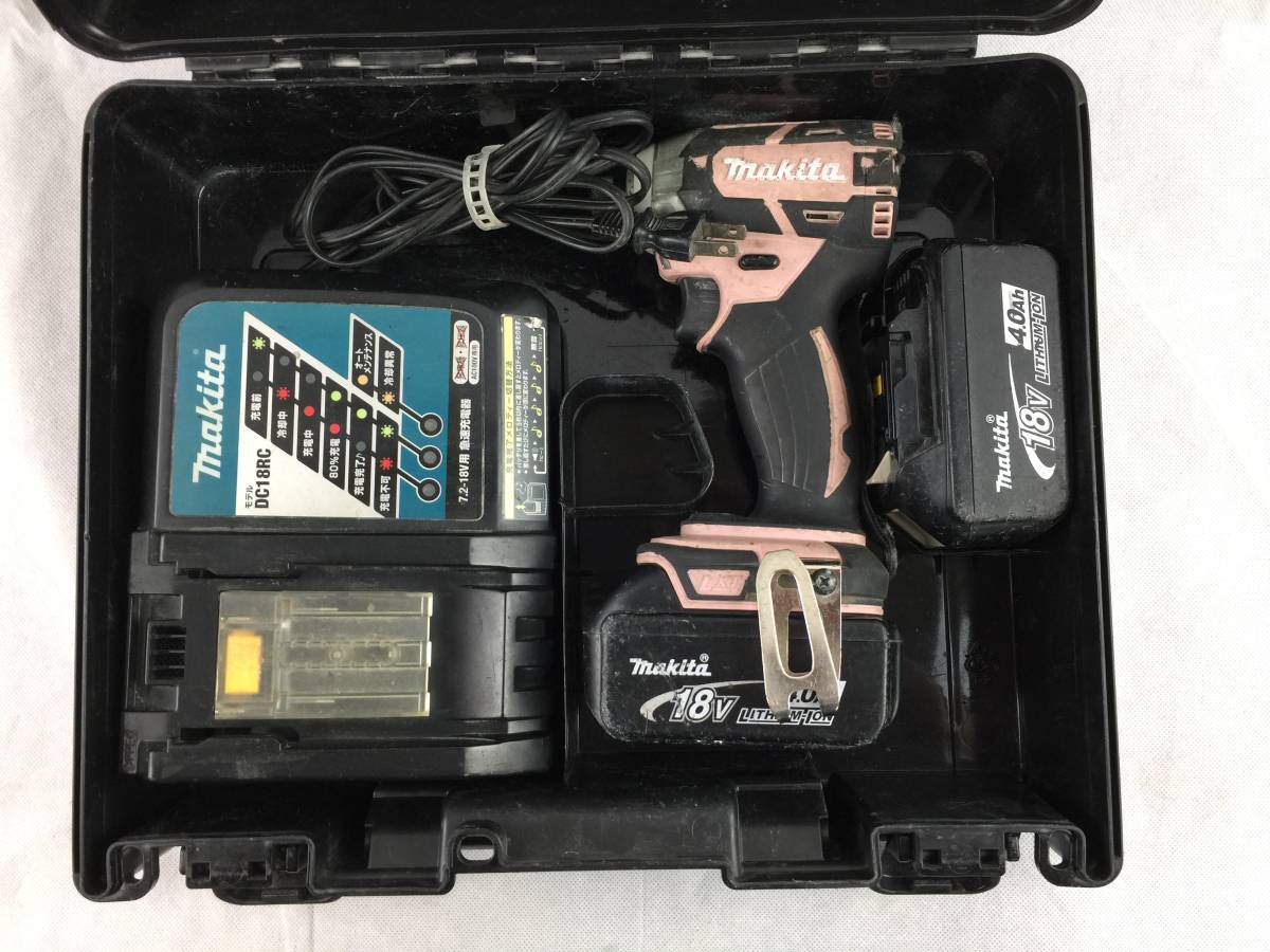 sO729# マキタ 充電式インパクトドライバ TD148D ピンク 18V 4.0 sO729# マキタ 充電式インパクトドライバ TD148D ピンク 18V 4.0