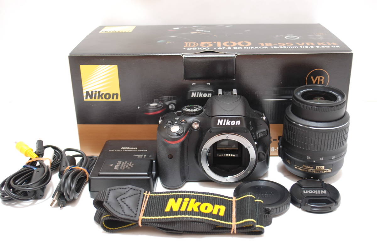 ◆美品◆Nikon ニコン D5100 純正レンズセット 元箱付き！！一眼デビューしたいあなたにお勧めですよ！！
