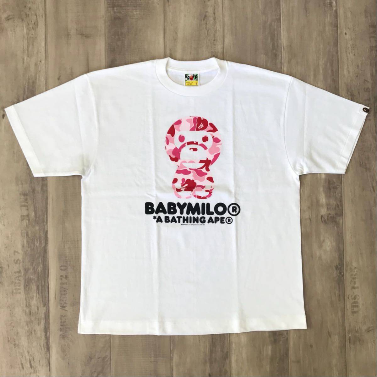 ☆新品☆ ABC CAMO baby milo Tシャツ Lサイズ pink ABCカモ a bathing