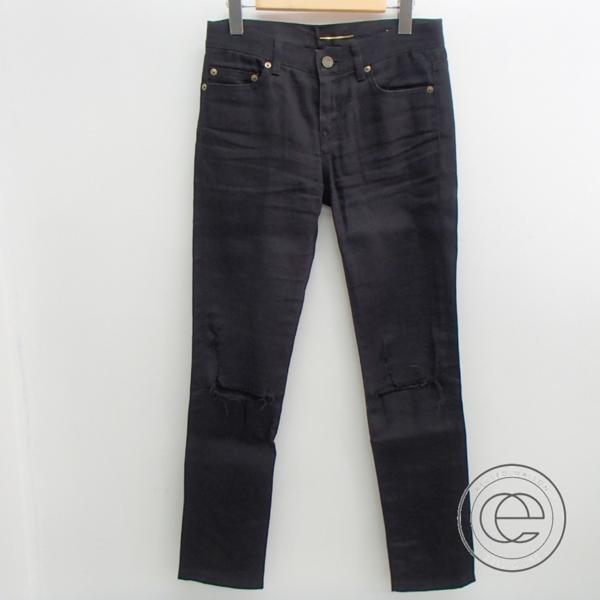 【即決●国内正規】 SAINT LAURENT PARIS サンローランパリ 15年製 398184 Y483I ブラック リッピングスキニージーンズ24 パリ観光で訪れたい!サンローランが世界最大規模の旗艦店を 新生パリ・ファッションウィーク、サンローランで幕開け サン・ローラン チューブバッグ チェーンショルダーバッグ レザー