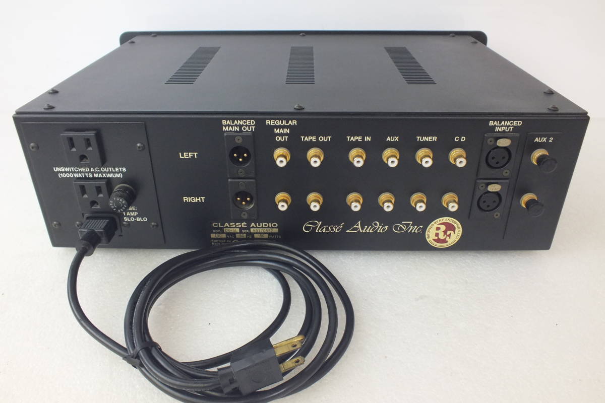 □CLASSE AUDIO プリアンプ DR-5L クラッセ 動作品 中古【82A4272