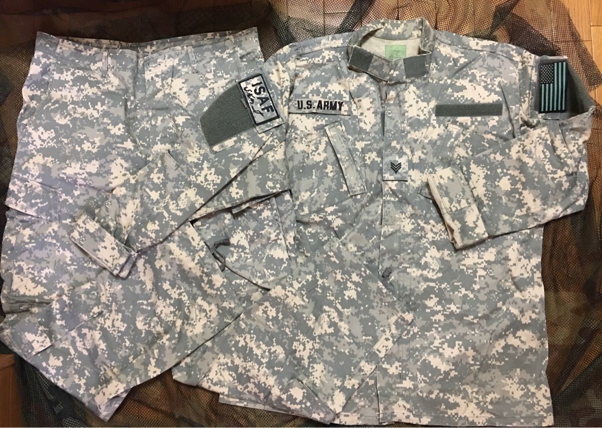 ACU 迷彩服 BDU上下セット Sサイズ ACU（UCP）メンズ アメリカ軍 戦闘