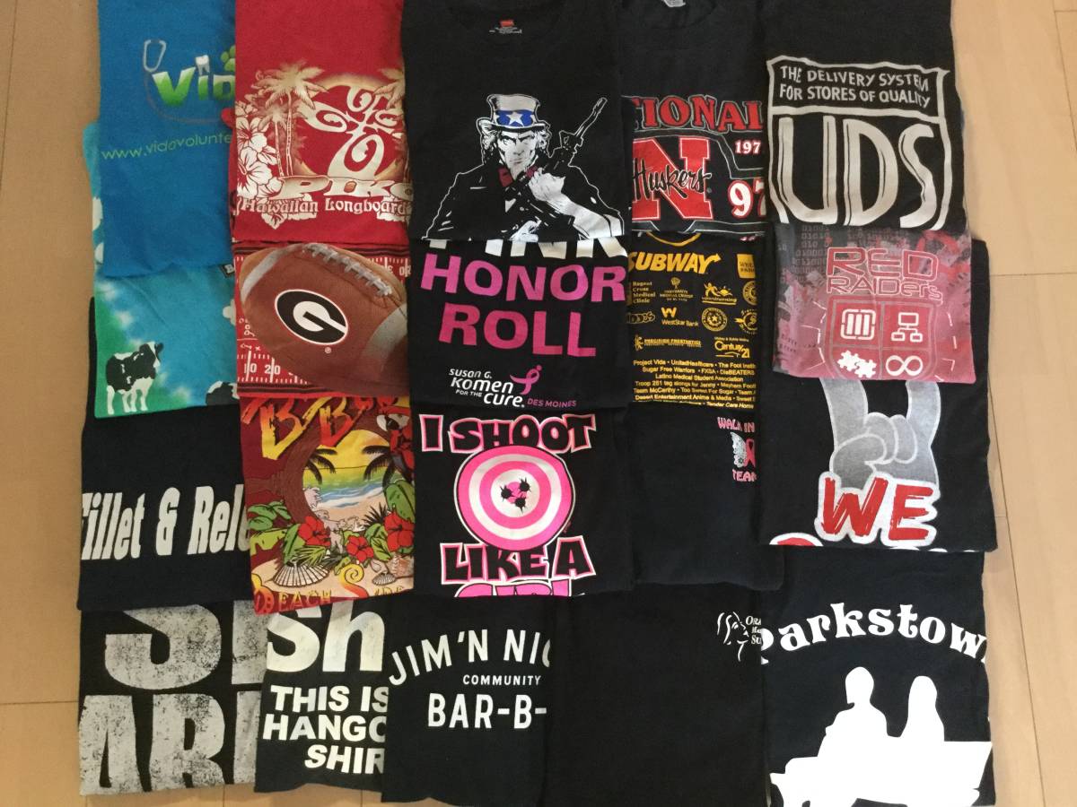 送料無料 USA 古着 XL プリントTシャツ 20枚セット まとめ売り
