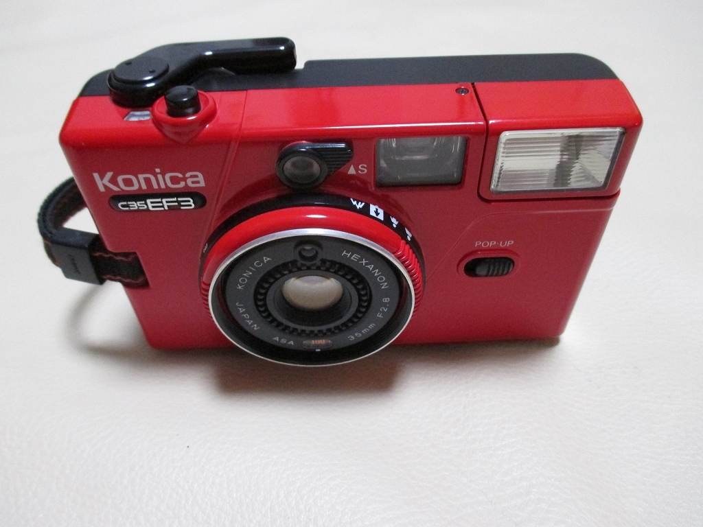 Konica C35EF3 レッド フィルムカメラ 本体 Konica☆C35EF3 レッド コンパクト フィルムカメラ 【公式通販】