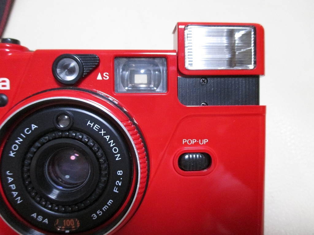 Konica☆C35EF3 レッド コンパクト フィルムカメラ 【公式通販】