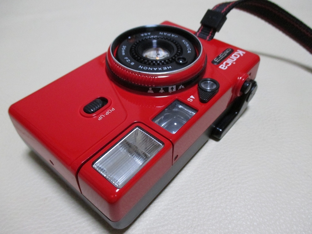 Konica☆C35EF3 レッド コンパクト フィルムカメラ 【公式通販】