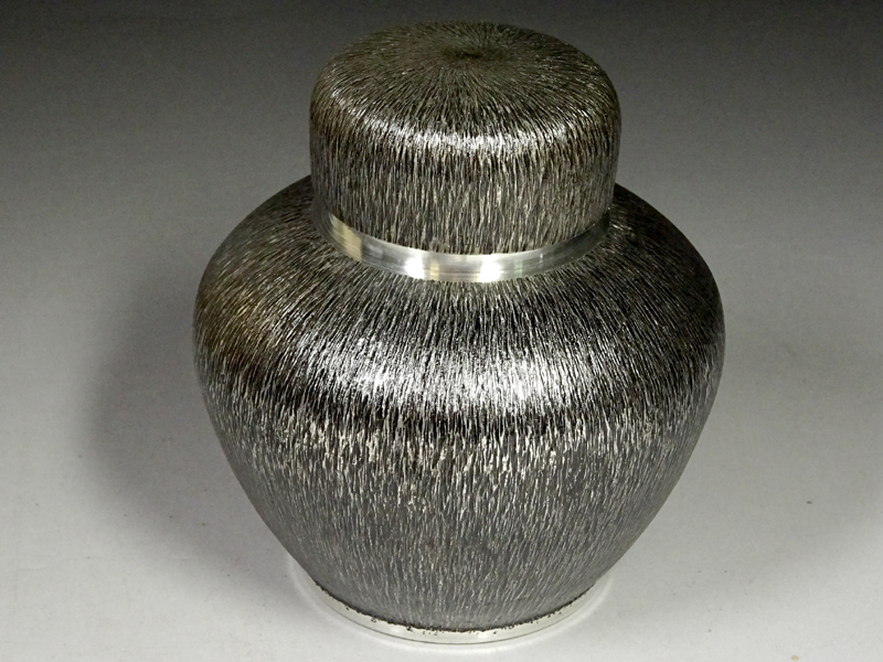 緑屋□i9*9 未使用 今井錫器 嵯峨野 煎茶揃(急須 茶壷 茶托 茶合) 本錫