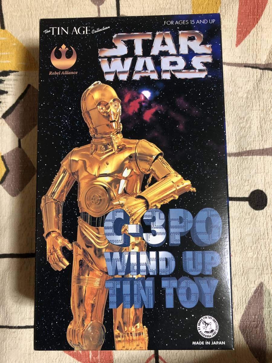 未使用】スターウォーズC3-PO ゼンマイ式歩行 大阪ブリキ玩具製