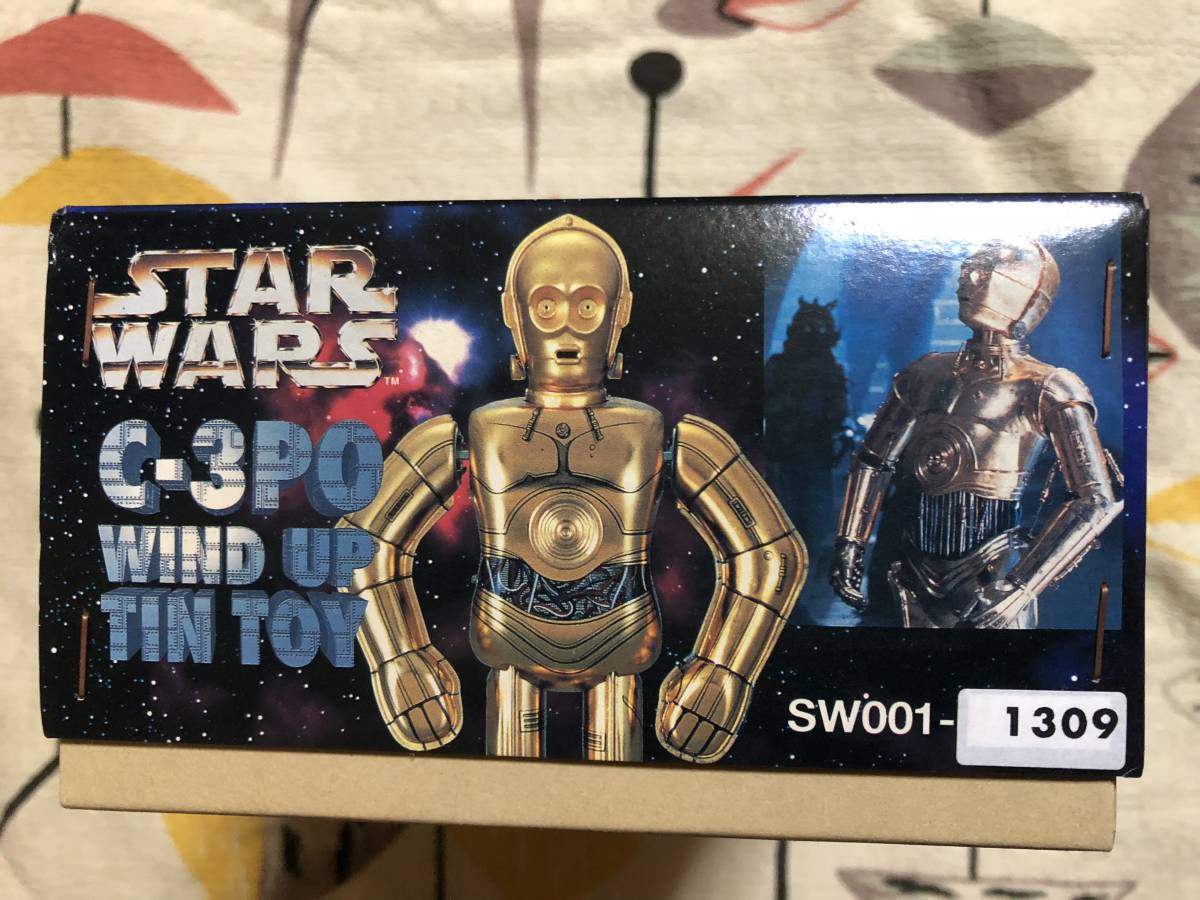 未使用】スターウォーズC3-PO ゼンマイ式歩行 大阪ブリキ玩具製