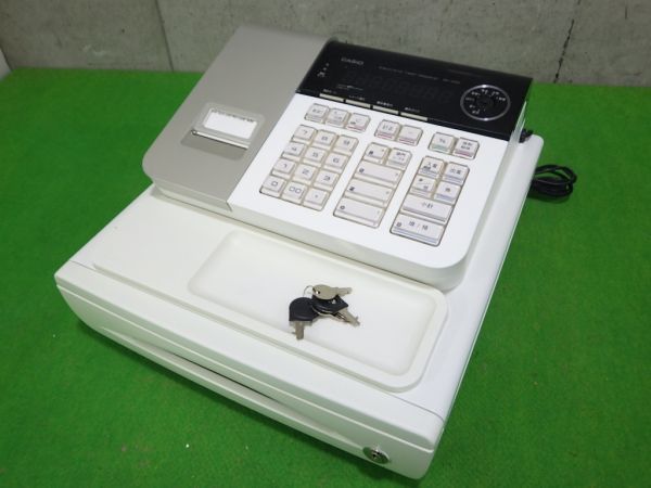 動作保証 CASIO カシオ SE-S30-WE レジスタ 鍵付き スタンダードモデル