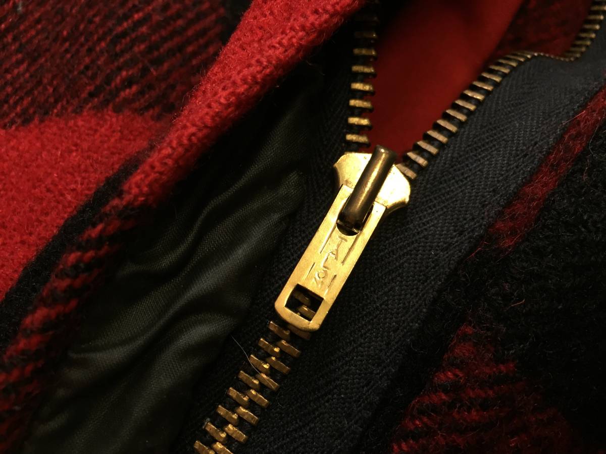60S L.L.BEAN 赤 黒 バッファローチェック ウール マッキーノ 