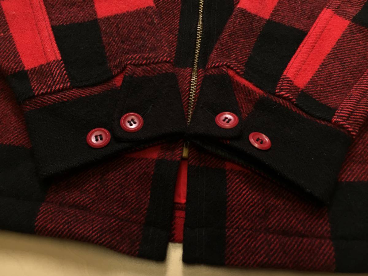 60S L.L.BEAN 赤 黒 バッファローチェック ウール マッキーノ 
