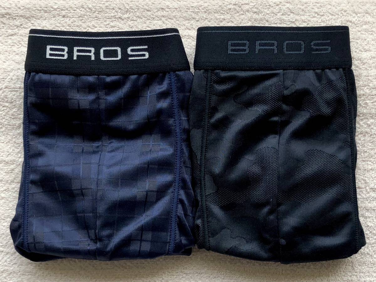 Wacoal BROS ワコール ブロス ボクサーパンツ Ｍ チェック ネイビー×迷彩 ブラック 2枚セット