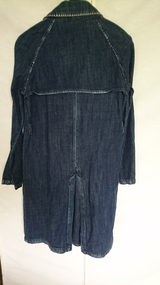 moussy 限定 マウジー by ブルー S コート AZUL トレンチコート風 