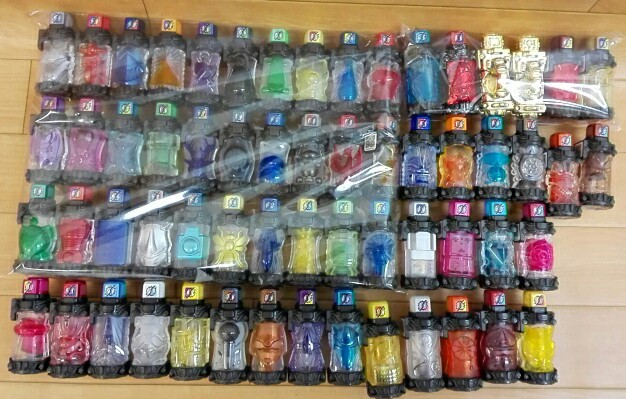 現状品 バンダイ 仮面ライダービルド フルボトル DX版 キラキラメッキver. 60個セット