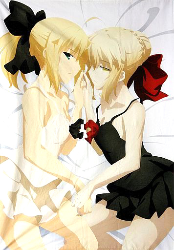 開封品】セイバー＆セイバーオルタ B0バスタオル 「Fate/stay night