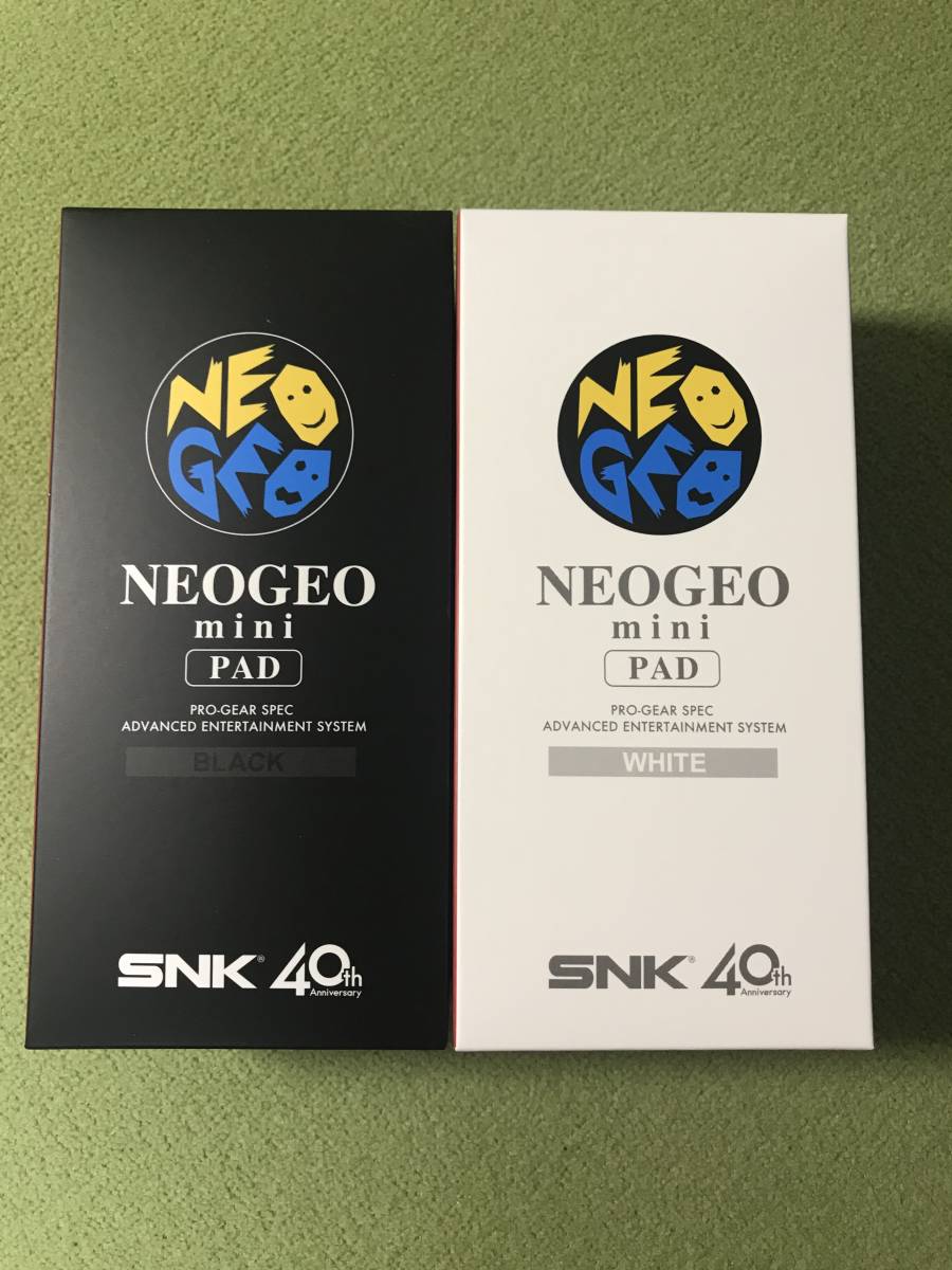 新品未開封 NEOGEO mini PAD 黒 白 2個セット ネオジオ ミニ パッド 専用コントローラー ブラック ホワイト
